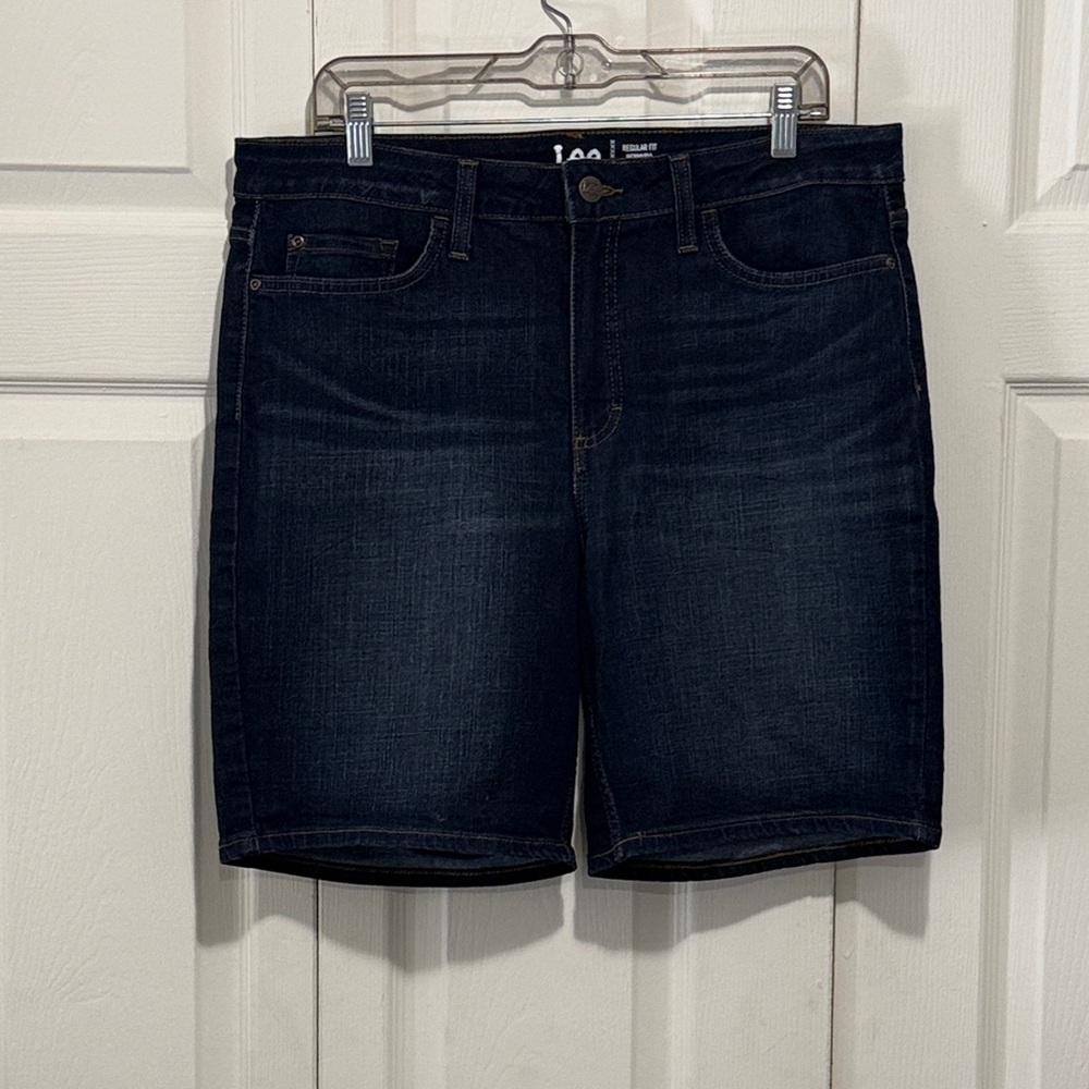 Lee Mid Rise Bermuda Denim Shorts, 16M